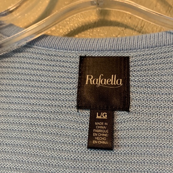 Rafaella size L Chambray blue gray long sweater size L - Picture 4 of 5